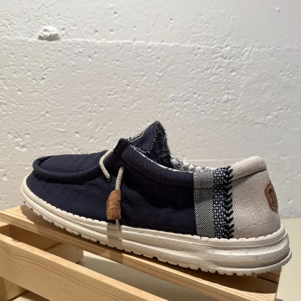 Hey Dude Men's Wally Craft Linen Casual Shoe - Picture 8 of 15